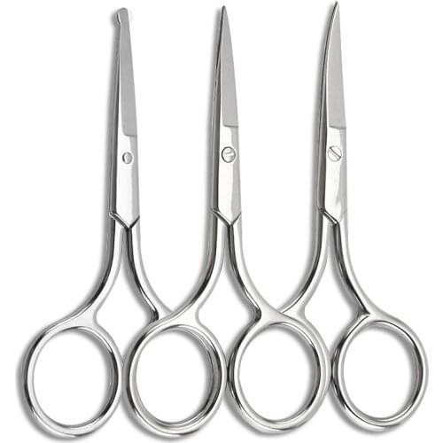 Colorful Stainless Steel Eyebrow Scissor Hair Trimming Beauty Makeup Nail Dead Skin Remover Scissor Makeup Tool