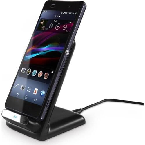 2-Coils 5W Ultra-Slim QI Wireless Fast Charging Charger Stand Lazy Phone Bracket For Samsung Galaxy S8 iPhone X iPhone 8 8 Plus