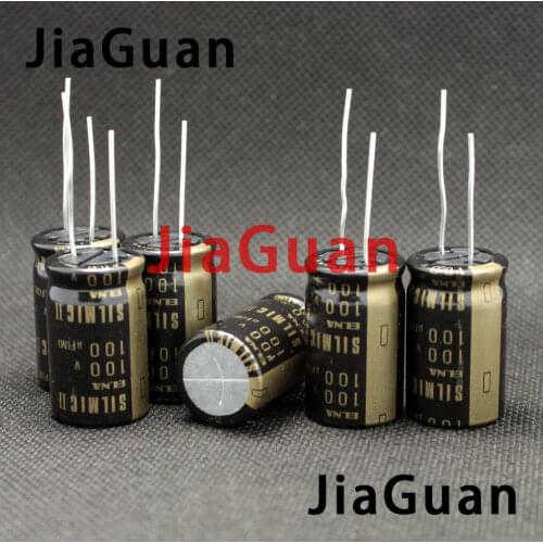 6PCS NEW THAILAND ELNA RFS SILMIC II 100V100UF 16X25MM SILMICII 100UF 100V hot sale 100uf/100v
