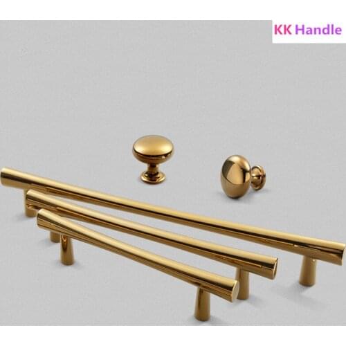 American Gold Plated Zinc Alloy Furniture Handle Kitchen Cabinet Handles and Knobs Drawer Pulls Kitchen Cupboard Handles