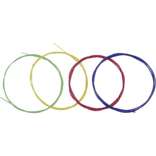 IRIN 4 Pcs Colored Nylon Ukulele Strings Guitar Strings Set Parts 0.56mm, 0.71mm, 0.81mm, 0.56mm