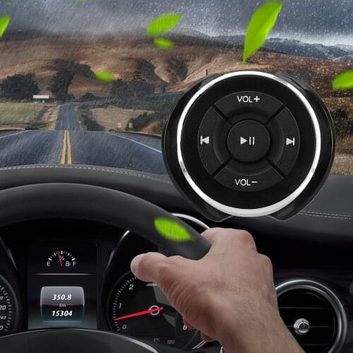 LEEPEE Motorcycle Bike Bluetooth-compatible Media Volume Button For IOS Android Phone Tablet Car Steering Wheel