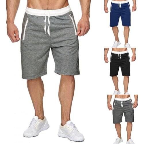 Mens casual five-point pants summer slim sports shorts stretch board shorts