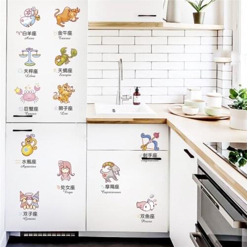 Constellation Symbol Pattern Wall Stickers For Girls Boys Room Bedroom Home Decoration Animal Mural Art Diy Kids Decals Poster