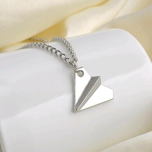 Necklace Collares Overwatch Choker New Men Jewelry Necklace Chain Fashion One Direction Band Harry Styles Paper Airplane Pendant