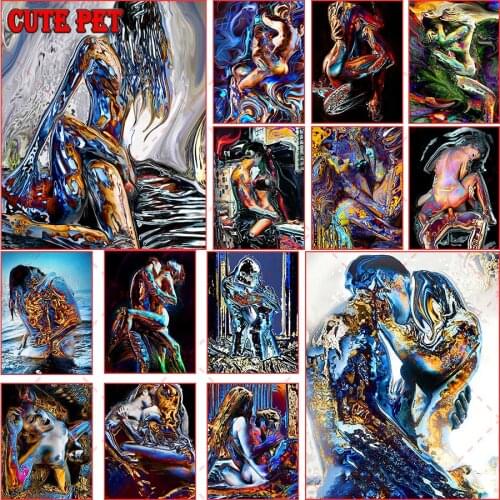 Couple sexy Diamond Embroidery Man woman Love union 5D DIY Diamond Painting rhinestone Mosaic needlework Valentines Day decor