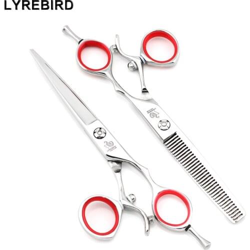 Professional hair scissors 5.5 INCH or 6 INCH 180 Thumb Swivel handle Barber scissors Lyrebird HIGH CLASS NEW