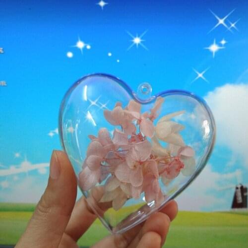 65-80mm Clear Heart & Egg Shape Transparent Christmas Balls Ornaments New Years Tree Decorations For Home House Merry Christmas