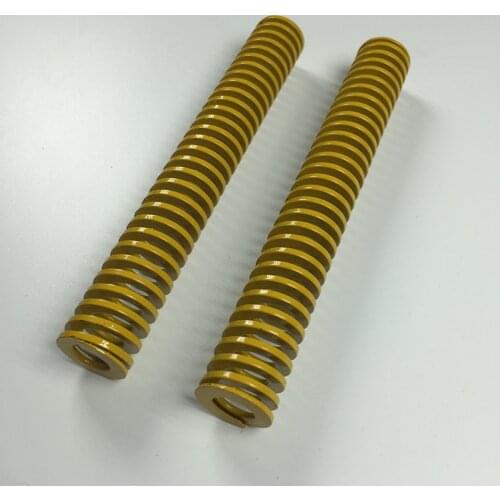 2Pcs Yellow Lighter Load Compression Die Spring 18 x 9 x 25/35/45/55/65/75/125mm