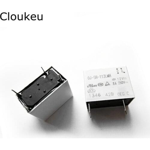2Pcs Relay DIP4 OJ-SH- 105LMH 112LMH 124LMH 5V 12V 24V 8A