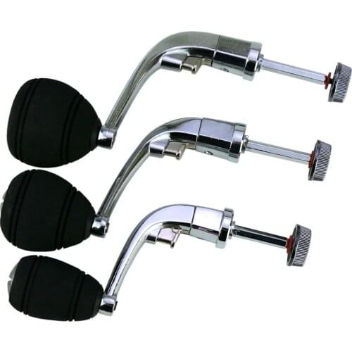 Fishing Reel Handle Spinning Wheel Parts All Metal Ball Grip Coil Handle 1000-7000 EVA Foldable Handshake Fishing Accessories