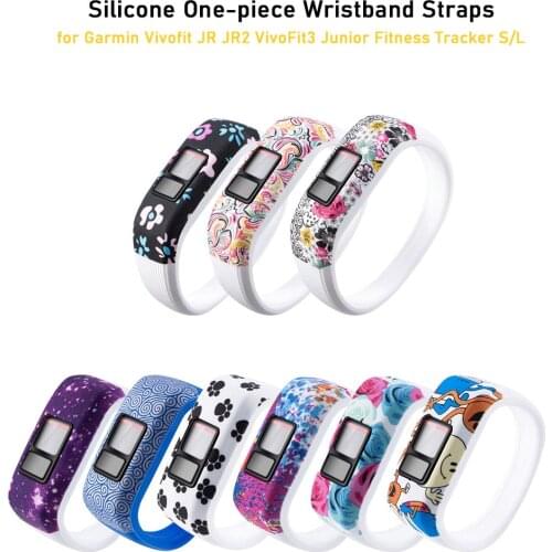 L / S Size Silicone Wrist Strap for Garmin Vivofit JR 2 / Vivofit 3 Vivofit3 Smooth Smart Watch Band Watchband Bracelet Sport