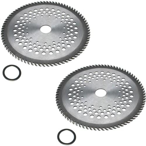 2PK 8" 80T Carbide Tip Blade For Stihl Husqvarna Echo Jonsered Shindaiwa Kawasaki Homelite Ryobi Dolmar Makita Brush Cutter