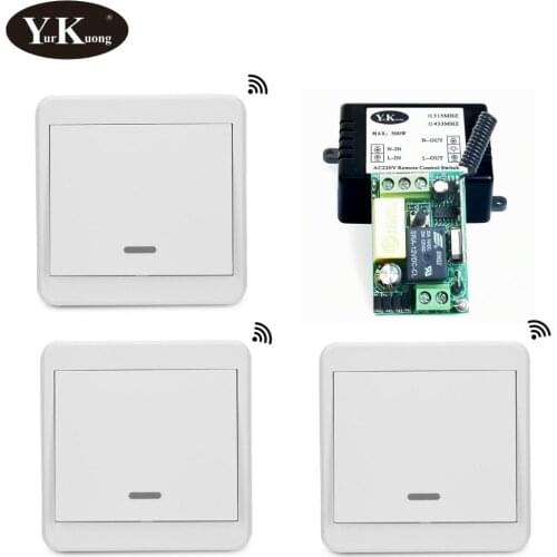Smart Home RF Wireles Remote Control Switch 433 315 AC 220V 1 Gang Small Size Receiver Board Entrance Light corridor Bedroom rx