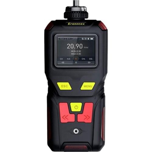 High Precision CO H2S O2 Ex(LEL CH4) 4 gas detector pump type multi gas detector meter toxic and harmful gas sensor
