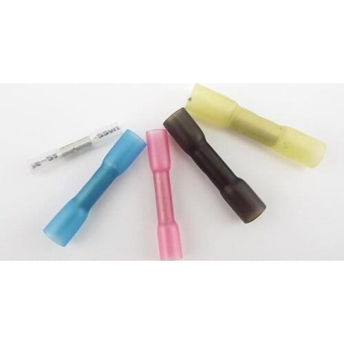 10pcs Electrical Waterproof Seal Insulated Heat Shrink Butt Terminals Solder Sleeve Wire Connector AWG Crimp Terminal