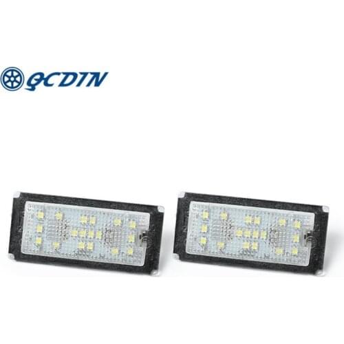2PCS For BMW E65/E66 LED License Lamp White Number License Plate Lights For E65/E66 Saloon 01-08 Car Signal Lamp DC 80-30V