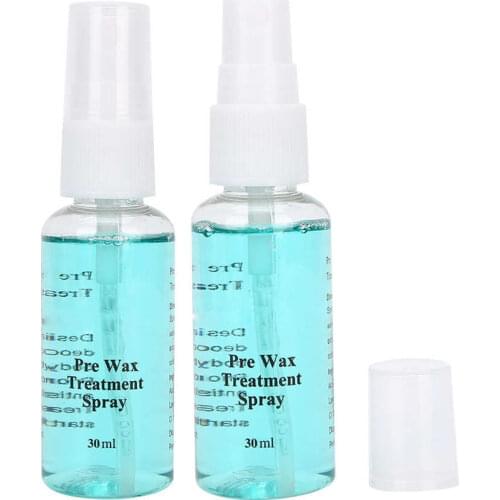 2pcs 30ml Pre Wax Treatment Spray After Wax Treatment Oil Beeswax Soft Effective Cleaner Spray Lotion Hair Removal Spray Liquid