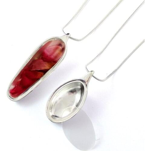 2PCS Hollow Locket Pendant Wishing Bottle Necklace Hair Locket Urn Necklace for Ashes Cremation Jewelry Keepsake Jewelry