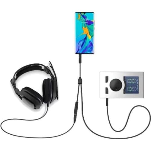 3.5mm Voice Party Live Recording Audio Cable Extension Cable Mobile Game Projection Screen Computer Chat Link Cable