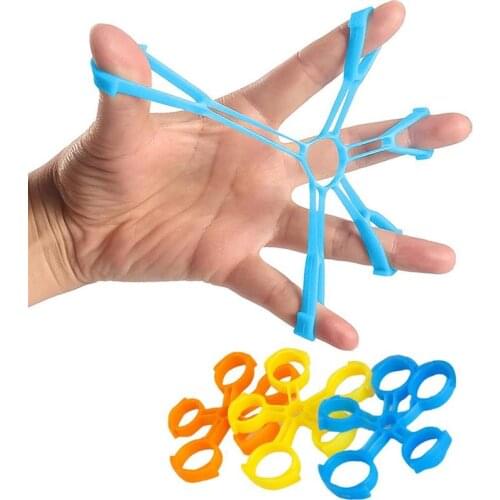 3pcs Hand Gripper Silicone Finger Expander Exercise Hand Grip Wrist Strength Trainer Finger Exerciser Resistance Bands Fitness