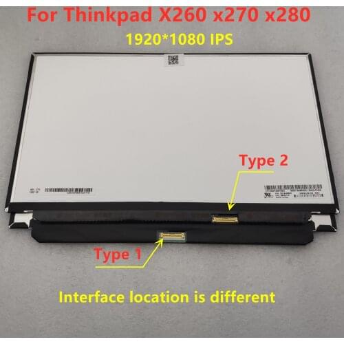 B125HAN02.2 N125HCE-GN1 M125NWF4-R3 LP125WF2-SPB2 For Thinkpad X260 X270 X280 FHD IPS LCD LED Screen