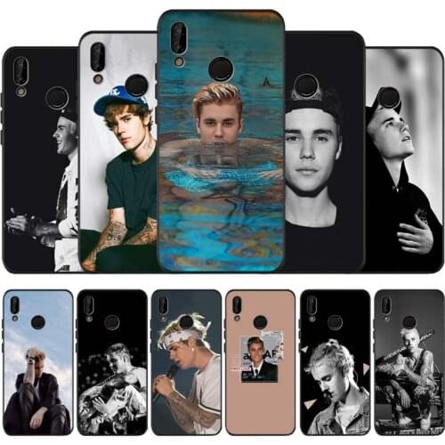 Justin bieber black soft Phone Case for huawei P40 P30 P20 P10 Pro lite P9 Lite nova 4E 6SE Psmart 2019 Y6 9 Prime