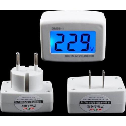 DYKB 110V 220V Digital AC Voltmeter 80-300V Panel Meter Voltage Factory Switch Volt Monitor indicator America US EU PLUG