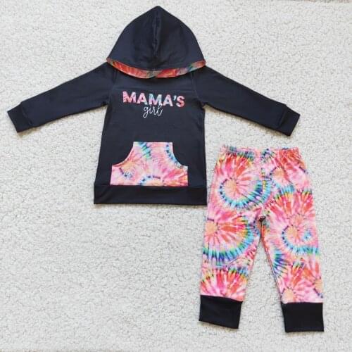 RTS Childrens boutique Hoddies Set clothes long sleeve and pants set outfit toddler boys printed fashion