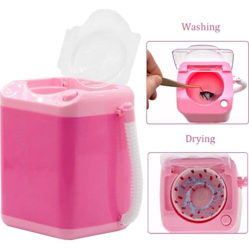 Makeup Brushes Cleaner Tool Mini Electric Washing Machine for Cosmetic Sponge False Eyelashes Play House Toy Clean Makeup Device