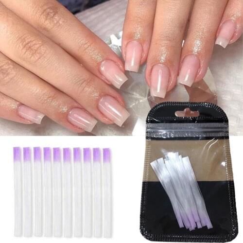 10Pcs Nail Form Fiberglass Quick Nail Art Extension Acrylic Tips Fiber Fibernail Builder