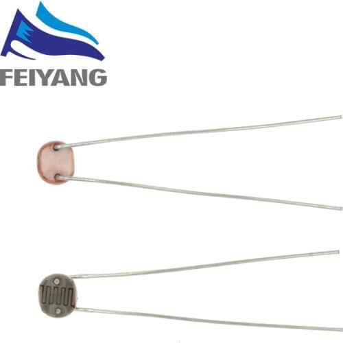 20PCS x 5537 Light Dependent Resistor LDR 5MM Photoresistor wholesale and retail Photoconductive resistance