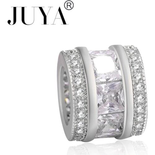 AAA Cubic Zirconia Crystal Beads For Jewelry Making Fit DIY European Original Charm Bracelets Accessories Findings 5.8mm hole