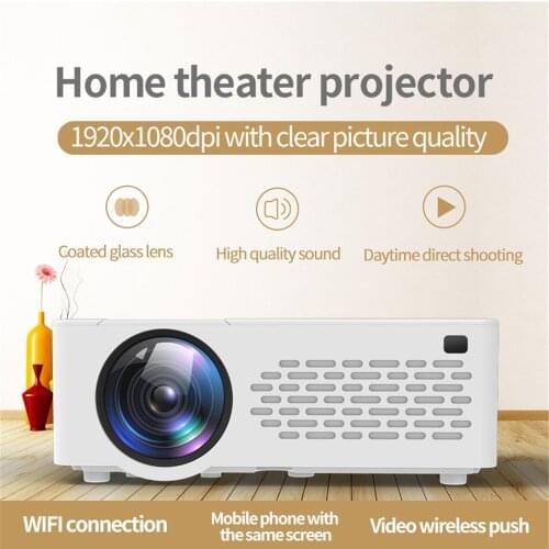 J12 Mobile Phone Wifi LED Projector For Wireless Screen Mirroring Display Home Theater Video Proyector For Christmas Gift