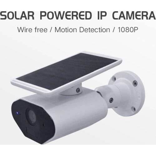 L4 Security Camera Battery Powered Video Recording Solar Panel Monitor Body Auto Detection IP65 Waterproof HD 1080P IP Camera