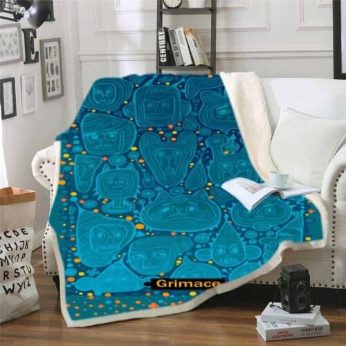 Fashion 3D Fantasy Retro Print Plush Warm Double Sofa Thorw Blanket Winter Comfort For Children Girls And Boys Birthday Presents