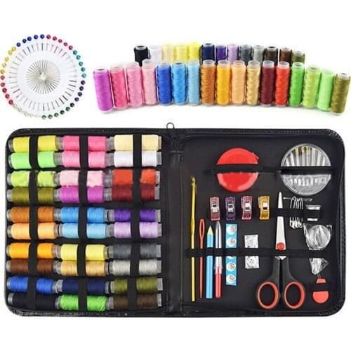 MLAEY Set Sewing Kits DIY Multi-Function Sewing Box Set Hand Sewing Bag Stitching Embroidery Thread Sewing Box DIY Sewing Tools