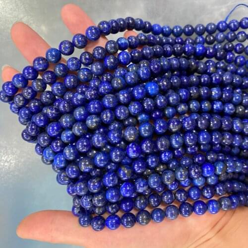 Natural Stone 8 mm Lapis Lazuli Beads for Jewelry Making DIY Necklace Bracelet Accessories