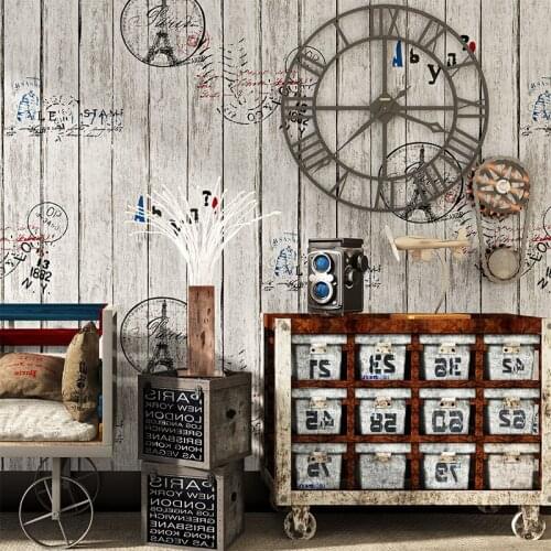 Beibehang Village Retro Nostalgic Eiffel Tower mural wallpaper for living room modern papel de parede 3D wall paper for bedroom