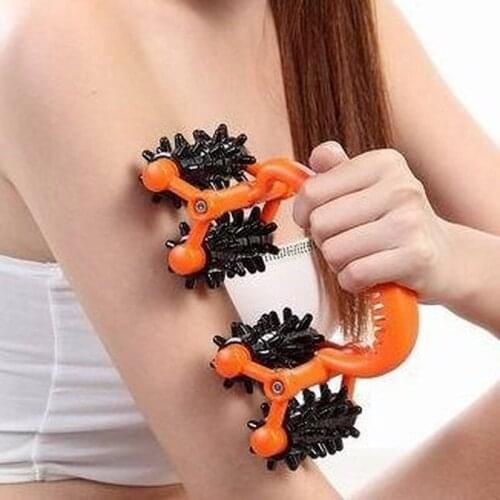 Hot Sale Wheel Roller Massager Plastic Body Care Promote Blood Circulation Massage Tool for Neck Waist