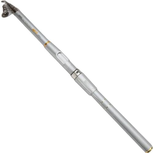 Glass Steel Sea Rod 2.4M Portable Telescopic Fishing Rod Rotating Fish Hand Fishing Tackle Tool