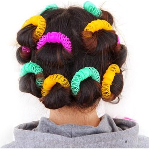 Hairdress Magic Hair Curler Spiral Curls Roller Donuts Curl Hair Styling Tool Hair Accessories DIY 8 Pcs 7cm*6 Cm