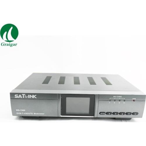 SATLINK WS-7990 Four Route HD COFDM Modulator DVB-T AV HD FULL HD 1080p WS7990 Digital RF Modulator DVB-T by Fast Shipping