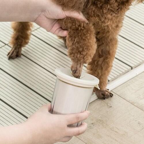 Pet Foot Washer Cup Soft Silicone Bristles Pet Clean Brush 360-Degree Quickly Cleaning Paws Tools