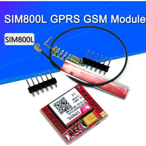 SIM800L GPRS GSM Module Core Quad-band TTL Serial Port IPX Interface PCB Antenna Micro SIM Card for Arduino Smart Phone