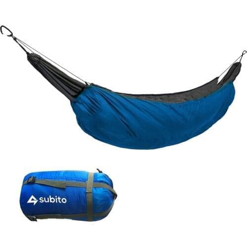 Outddor Sleeping Bag Portable Hammock Underquilt Hammock Thermal Under Blanket Hammock Insulation Accessory for Camping