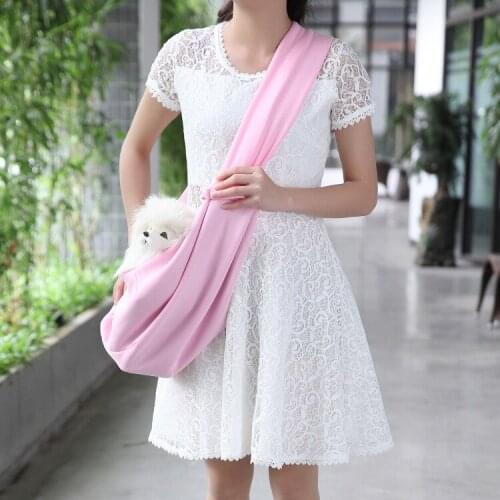 Dual-use Shoulder Bag Small Pet Folding Bag Carrying Case Diagonal Pet Shoulder Bag Dog Travel Bag Polyester Soft-Sided Carriers