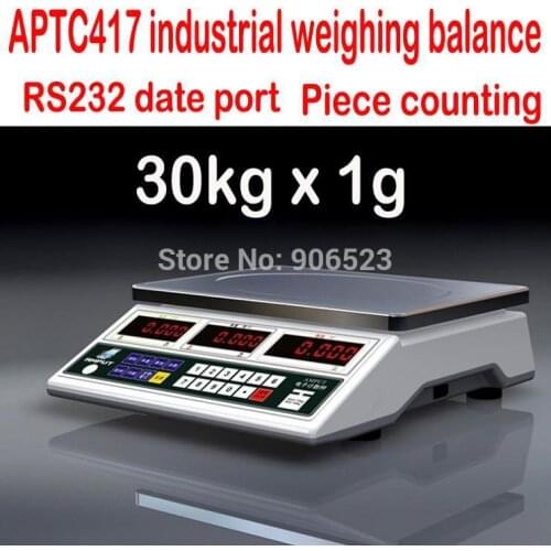 Precision 30KG-1g 417 industrial weighing counting scale heavy weighing kitchen balance