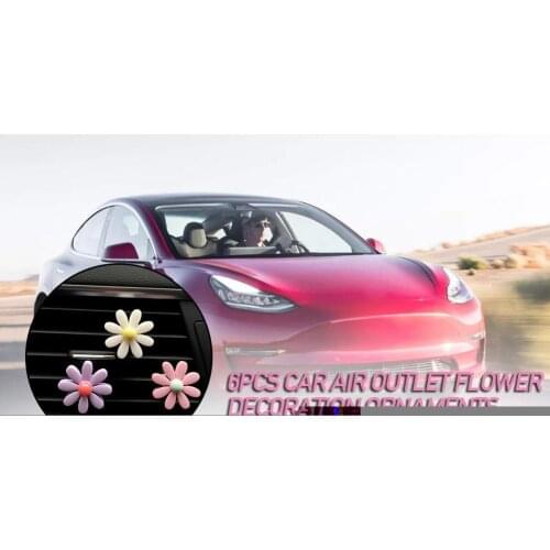 Car Air Outlet Flower Decoration Ornaments Elegant Perfume Vent Auto Accessories Air Dropship Clip G1A7