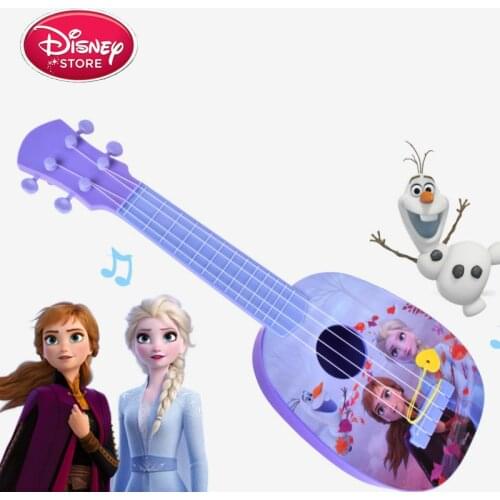 Disney Frozen 2 Ukulele Toy Childrens Guitar Can Play Beginner Musical Instruments Princess Toys for Baby Kids Girls Gift